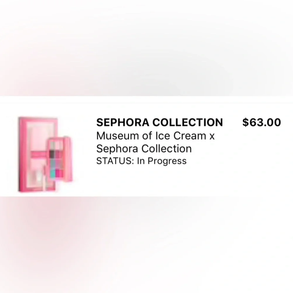 NWT - Sephora Limited Edition Museum of Ice Cream Eyeshadow Palette